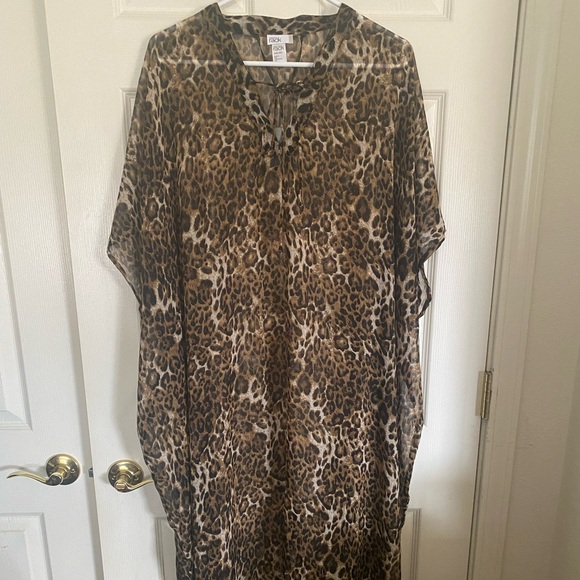 ANIMAL PRINT SWIMSUIT COVER UP   NWOT - Picture 2 of 6